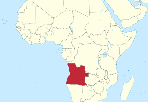 Angola Location Map