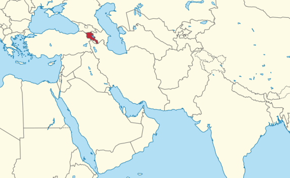 Armenia Location Map