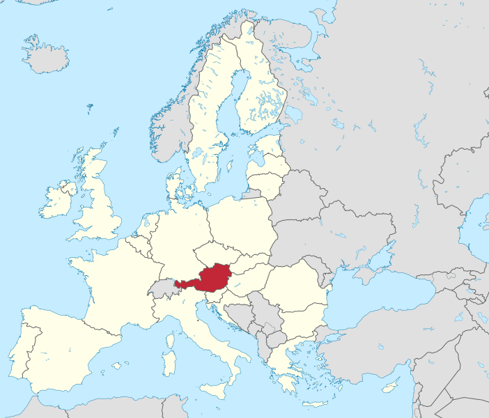 Austria Location Map