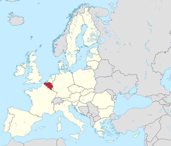 Belgium Location Map