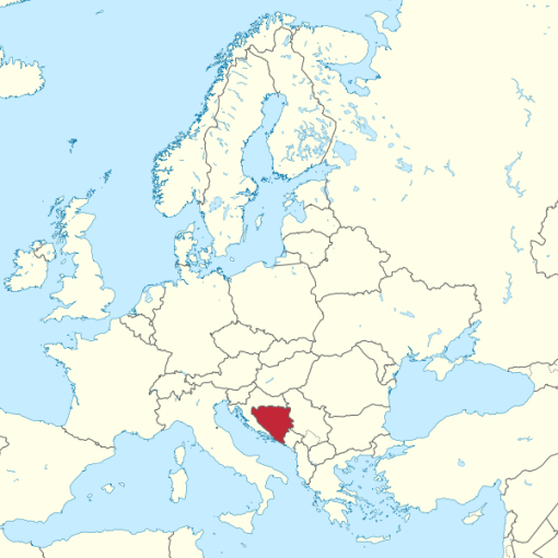 Bosnia and Herzegovina Location Map