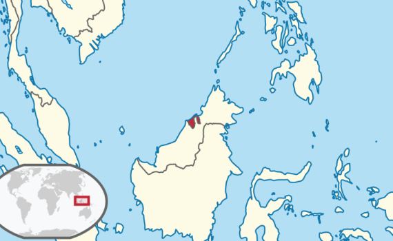 Brunei Location Map