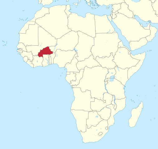 Burkina Faso Location Map