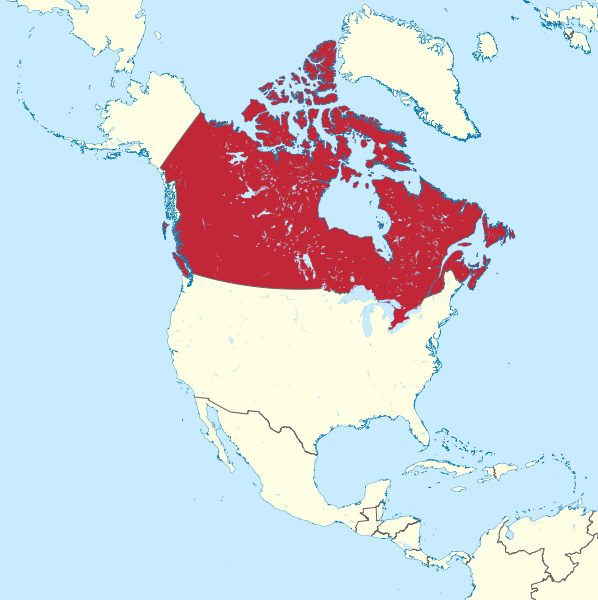 Canada Location Map