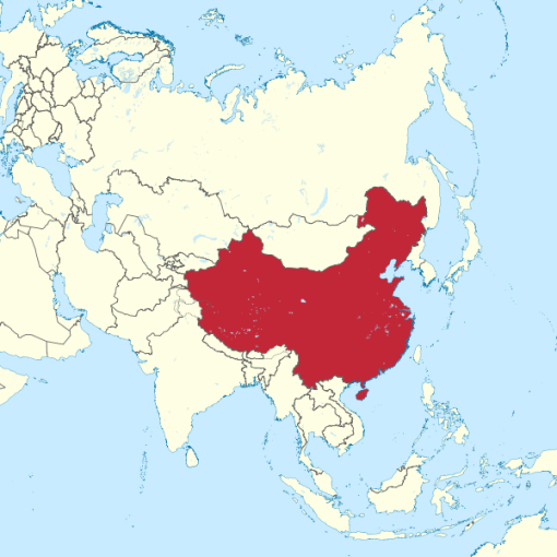 China Location Map