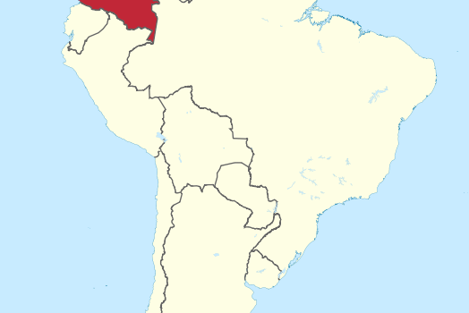 Colombia Location Map