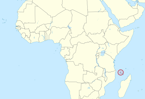 Comoros Location Map
