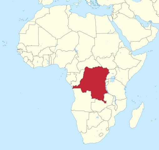 Democratic Republic of the Congo Location Map