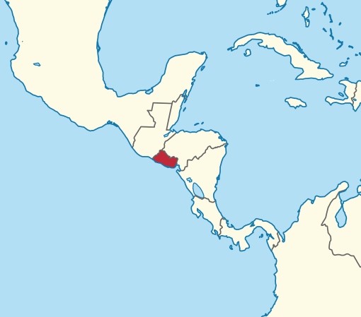 El Salvador Location Map