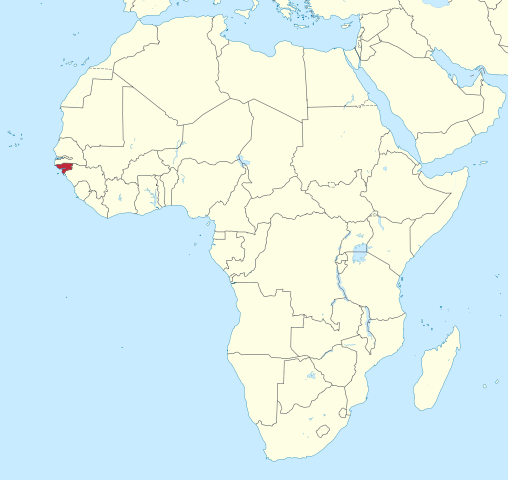 Guinea-Bissau Location Map