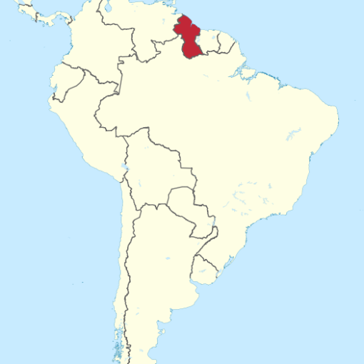 Guyana Location Map