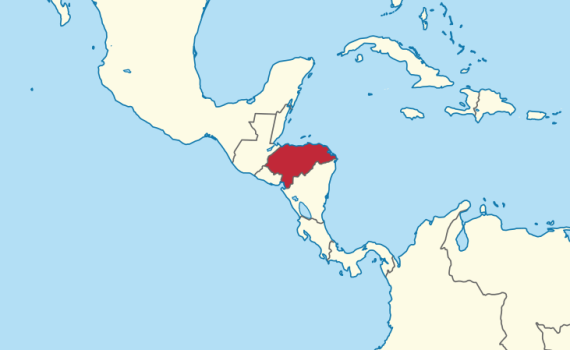Honduras Location Map
