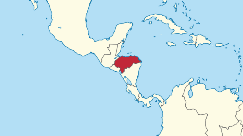 Honduras Location Map