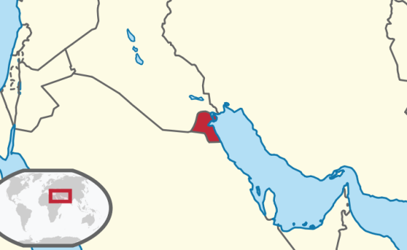 Kuwait Location Map