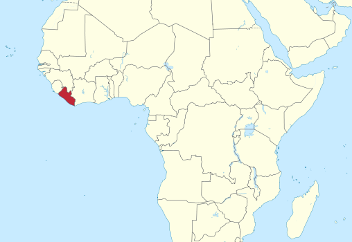 Liberia Location Map