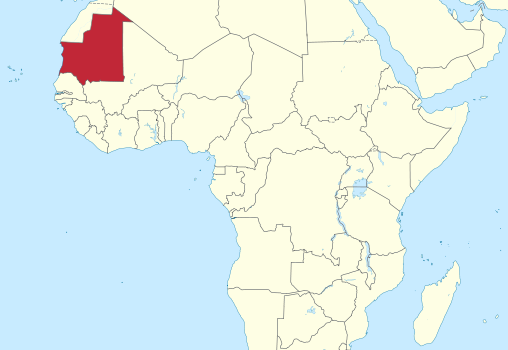 Mauritania Location Map
