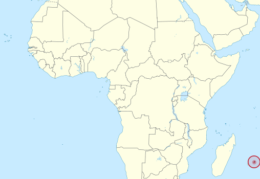 Mauritius Location Map