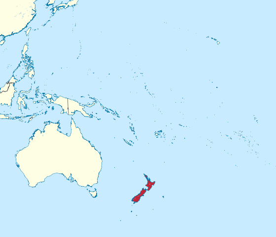 New Zealand Location Map