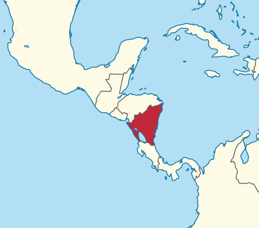 Nicaragua Location Map