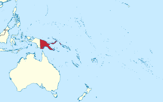 Papua New Guinea Location Map