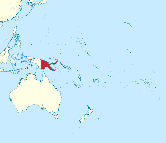 Papua New Guinea Location Map