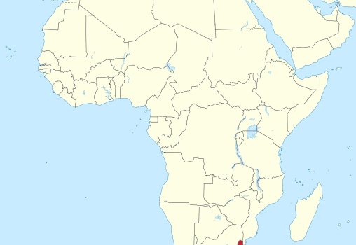 Swaziland Location Map