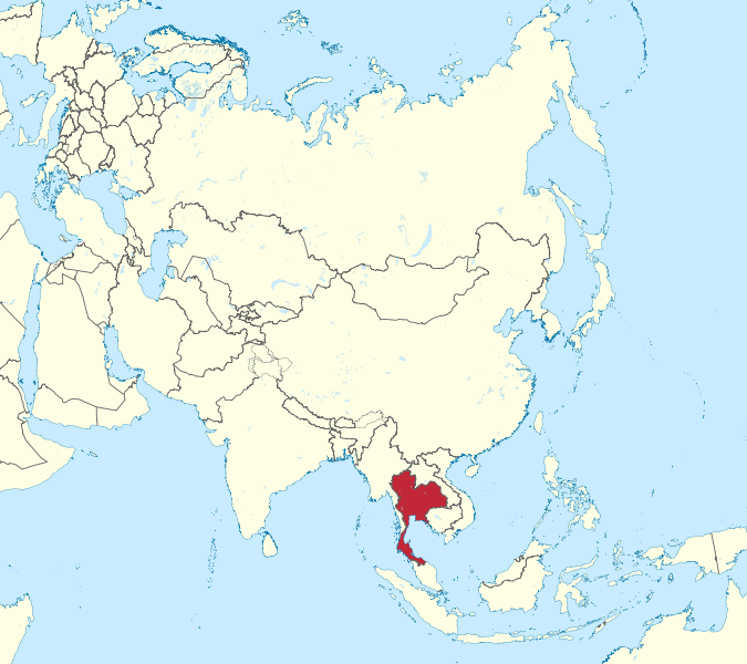Thailand Location Map