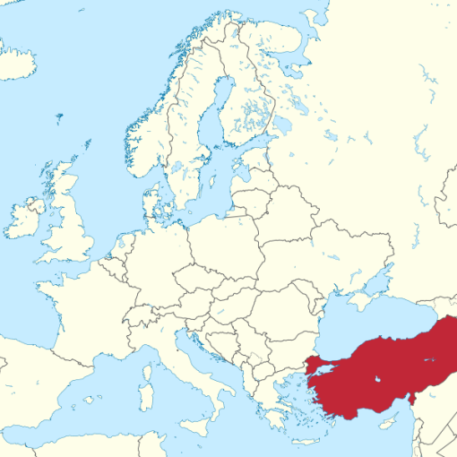 Turkey Location Map