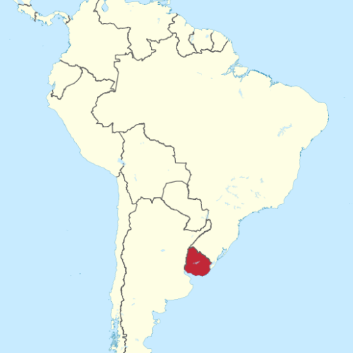 Uruguay Location Map