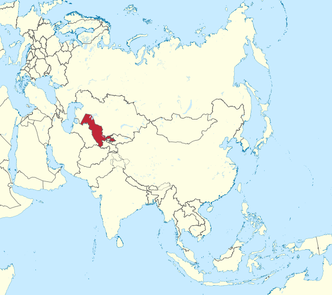 Uzbekistan Location Map